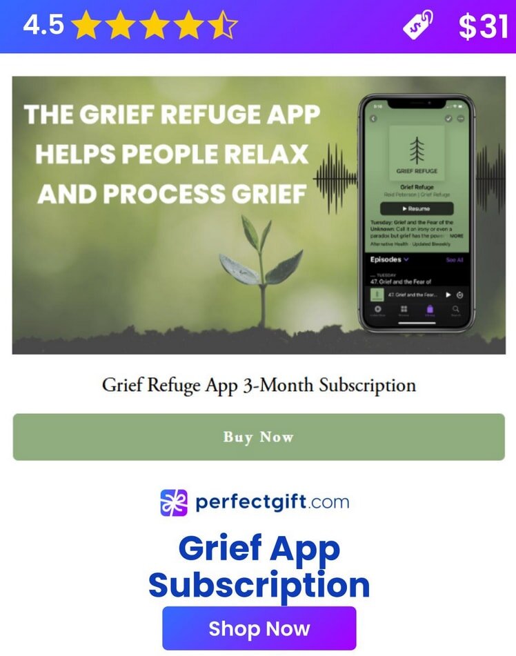 A smartphone screen displaying a gratitude app interface with colorful icons and a daily gratitude journal feature. 