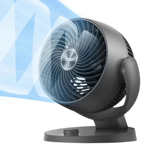 Powerful Airflow, 28db Quiet Table Air Circulator Fans for Whole Room