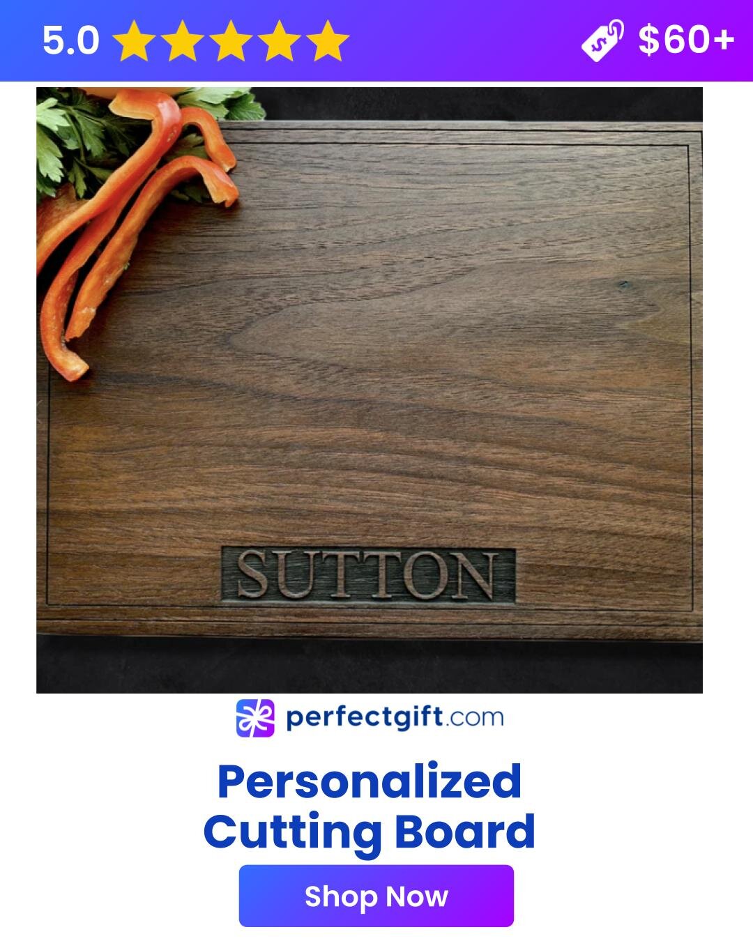 Personalized cutting board