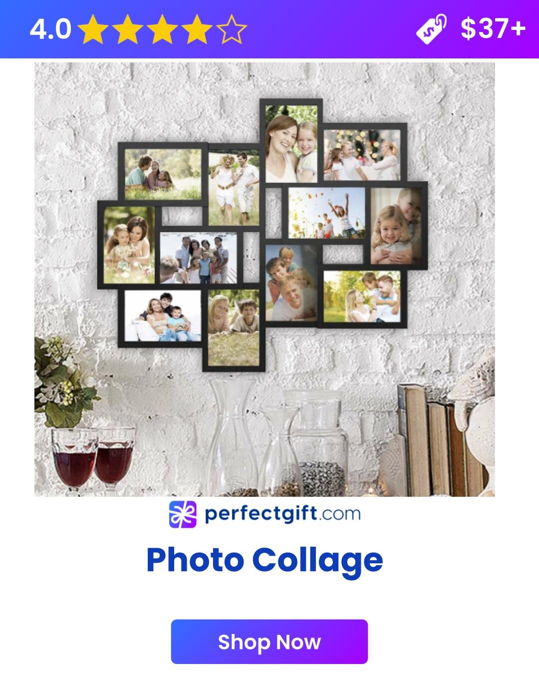 Photo collage of child with caregiver
