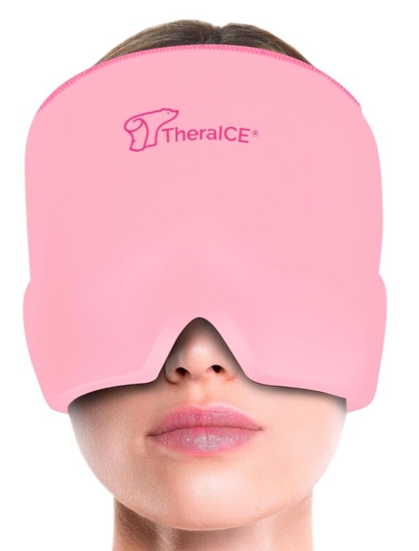 thearaice soothing self care eye mask in pink