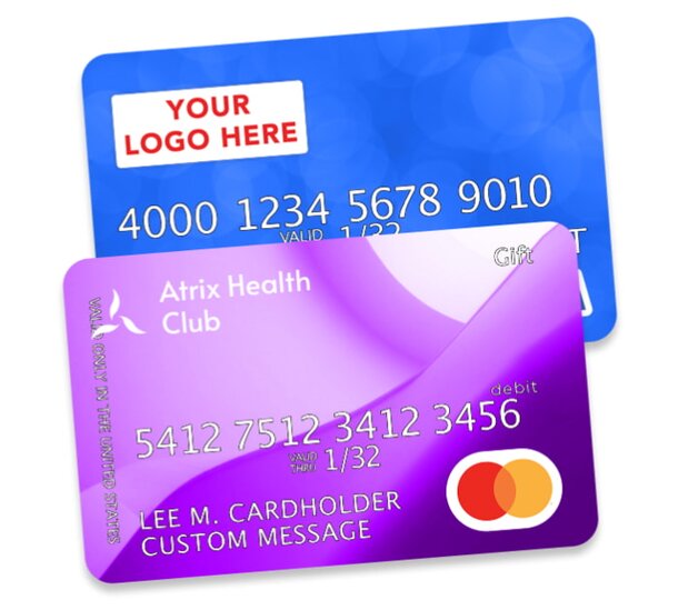 Customizable credit card template featuring a sleek design and space for personal information.