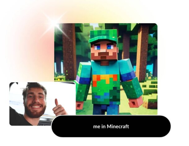 A man wearing a Minecraft shirt gives a thumbs up, smiling confidently at the camera.