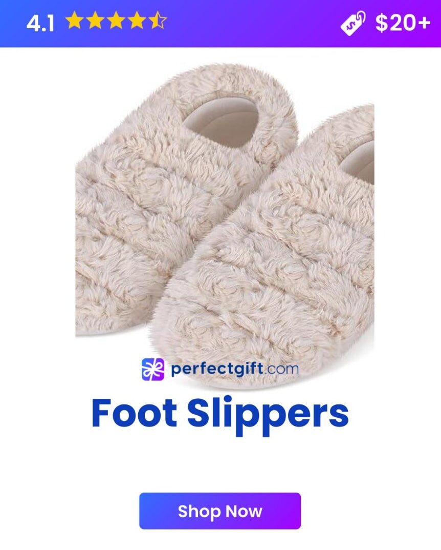 Microwavable foot slippers
