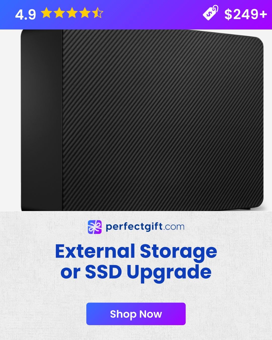 External Storage or SSD Upgrade