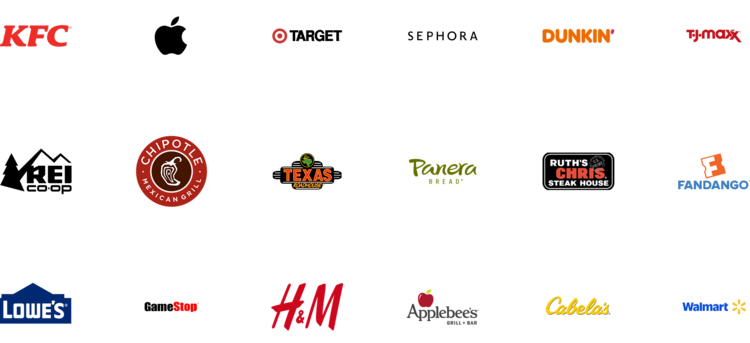 Physical Small Business Card Merchant Logos