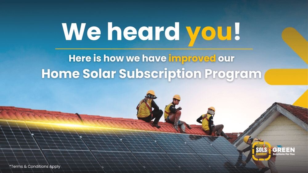 SOLS Energy’s Home Solar Subscription Now Open to Everyone!