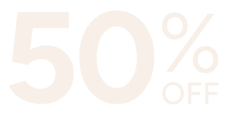 50% off