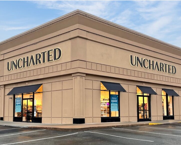 Image of Uncharted exterior storefront with large display windows