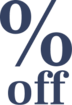 % off