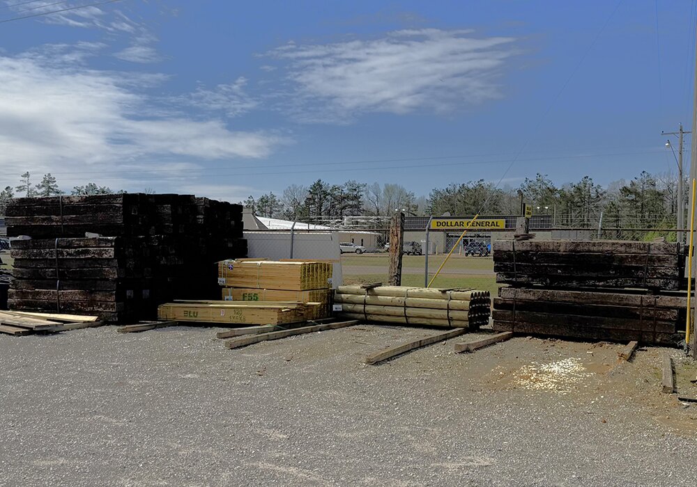 Lumber available at Booneville Lumber Company.
