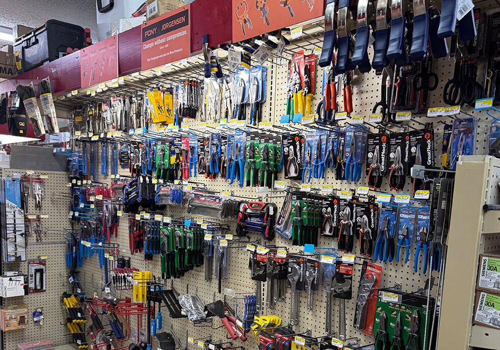 Hand tools available at Booneville Lumber Company.