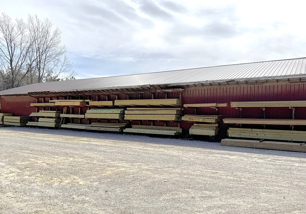 Lumber available at Booneville Lumber Company.