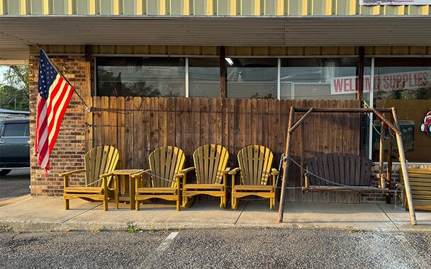 The exterior of Booneville Lumber Company.