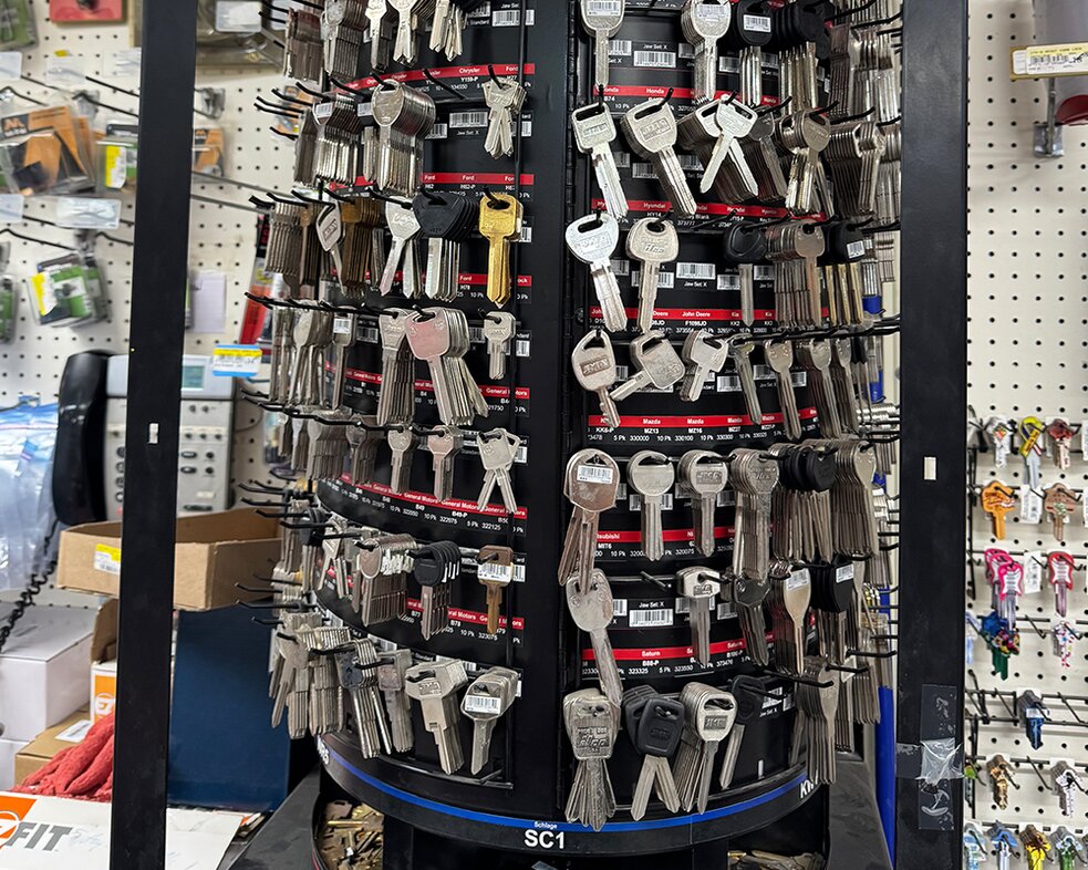 Key service available at Booneville Lumber Company.