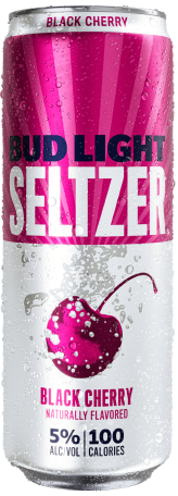 This is a can of Bud Light Seltzer Black Cherry