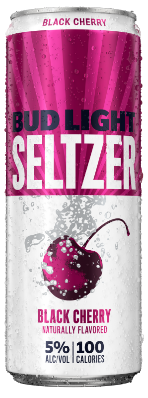 This is a can of Bud Light Seltzer Black Cherry