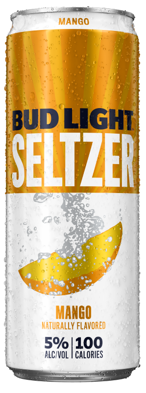 This is a can of Bud Light Seltzer Mango