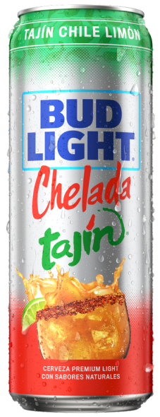 This is a can of BUD LIGHT CHELADA TAJÍN CHILE LIMON​