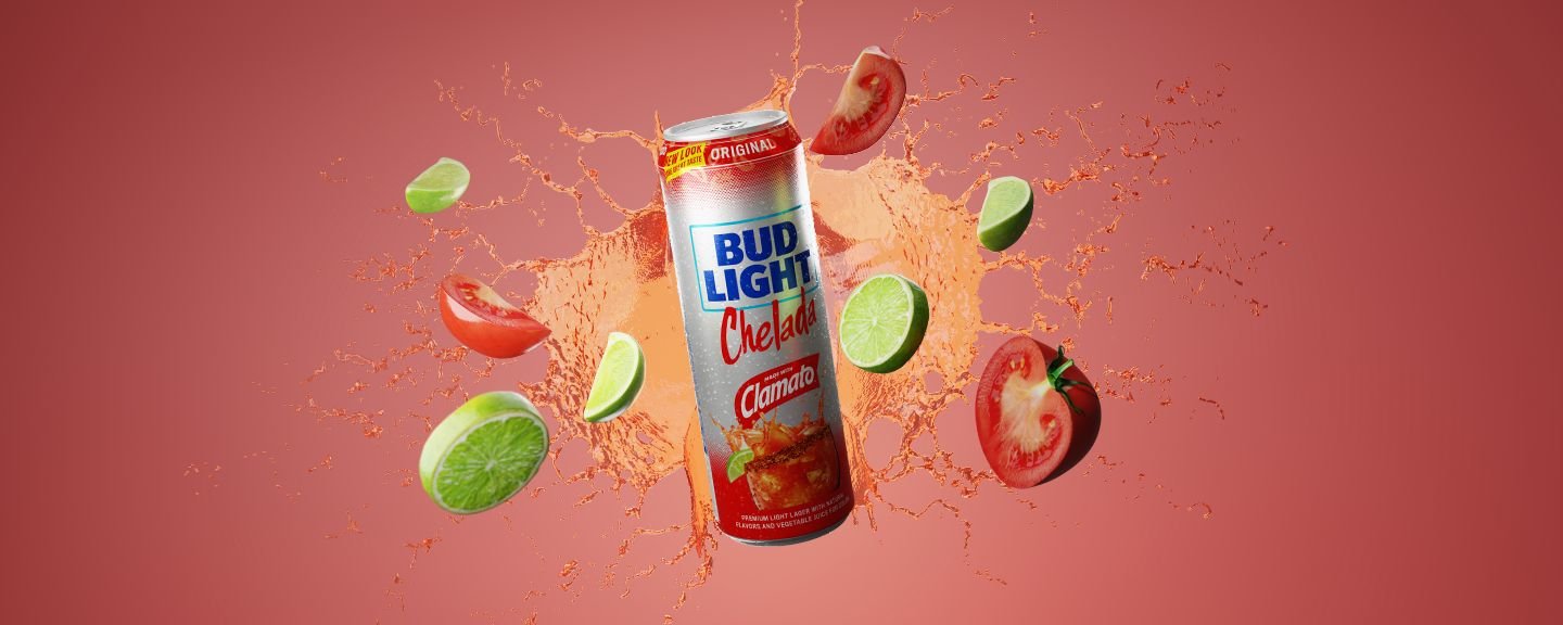 The background for Bud Light Chelada