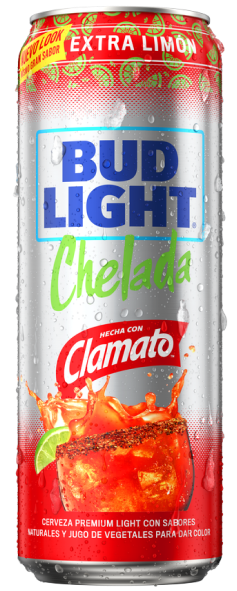 This is a can of Bud Light Chelada Extra Lime