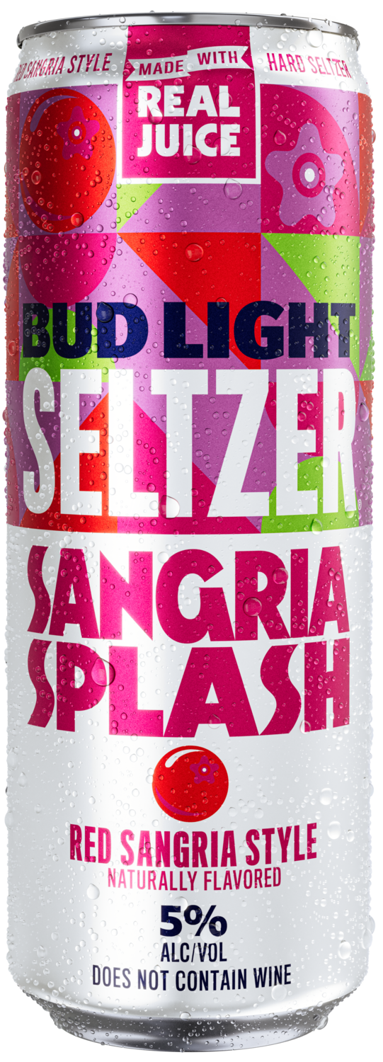 This is a can of Bud Light Seltzer Sangria Splash Red Sangria Style