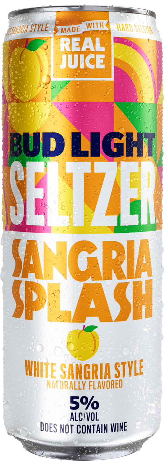 This is a can of Bud Light Seltzer Sangria Splash White Sangria Style