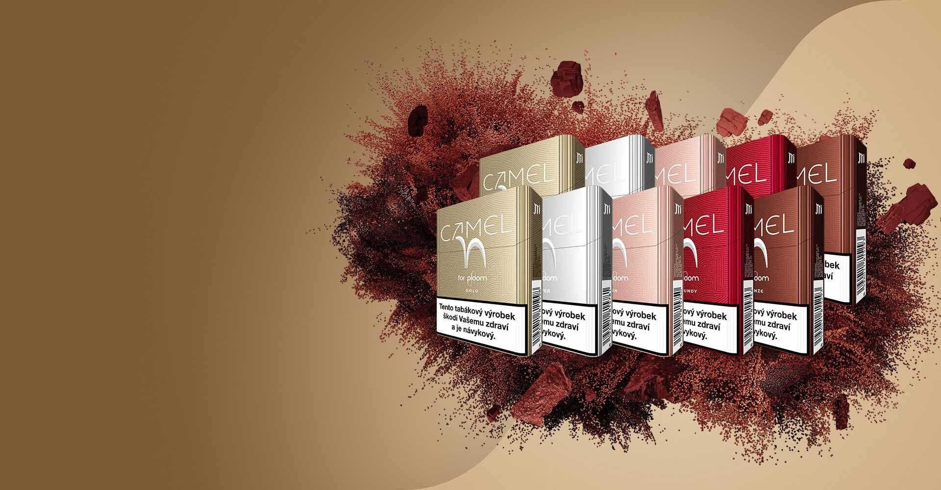 Camel tabákové příchutě pro Ploom - Gold, Silver, Tan, Burgundy a Bronze