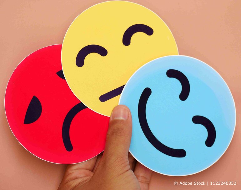 Emoji Bewertungsplatten