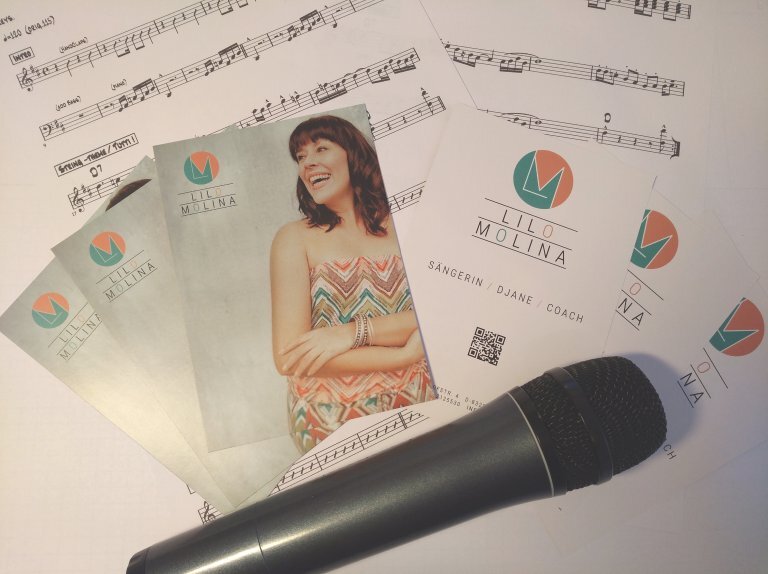Lilo Molina Logo auf einem Flyer