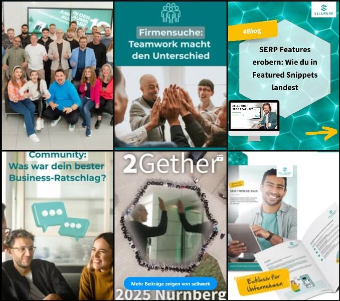 Instagram Raster Übersicht.