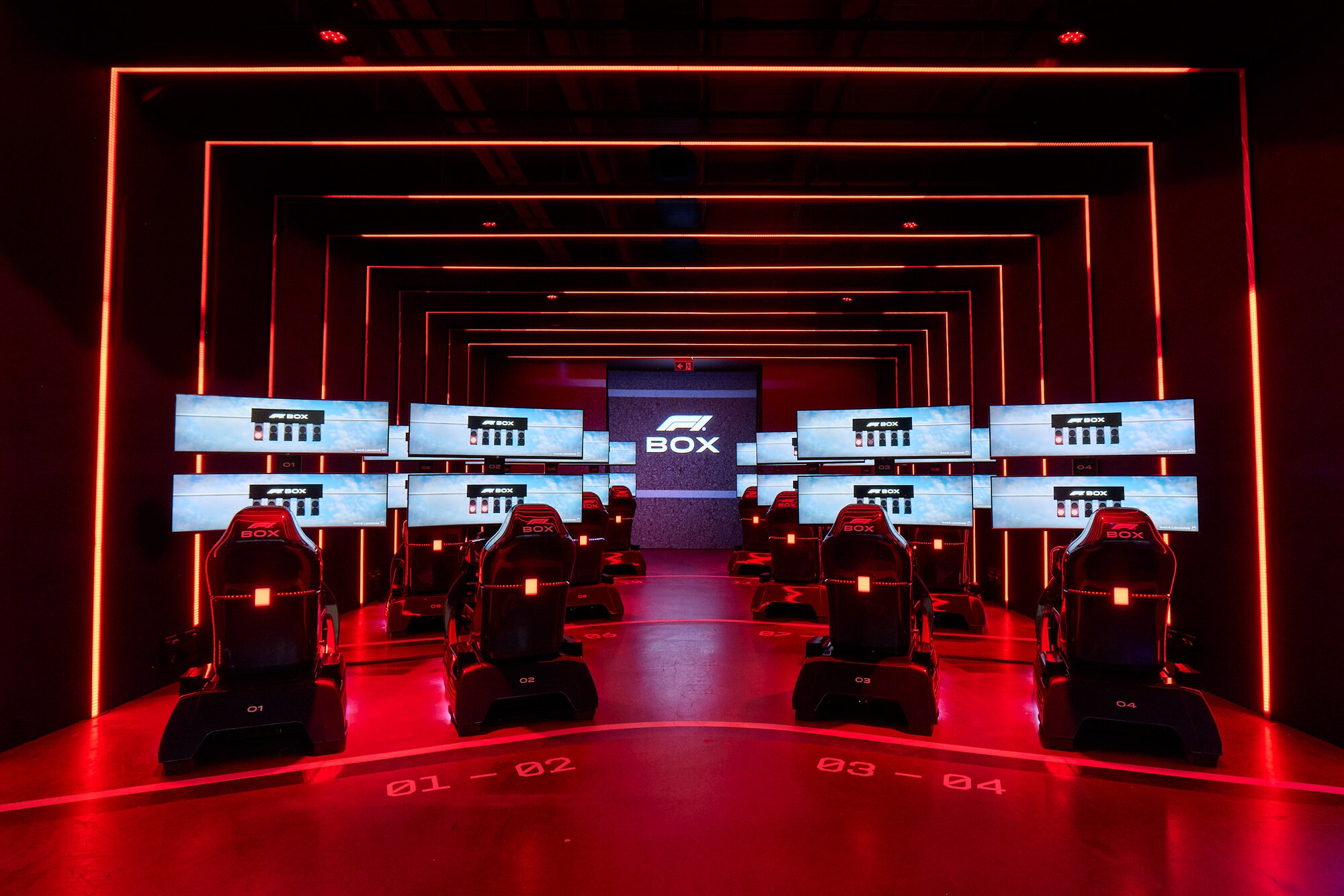 F1 Box Venue with Racing Simulators