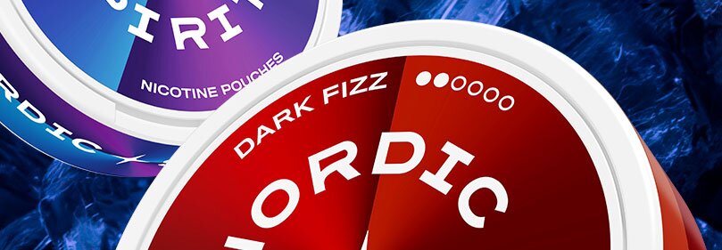 Detailní záběr na dvě krabičky nikotinových sáčků Nordic Spirit