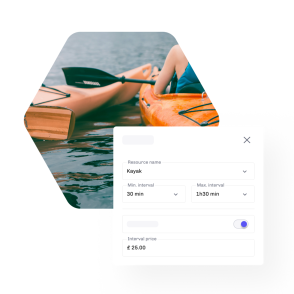 Illustration of the eola rental management tool for Kayak Centres