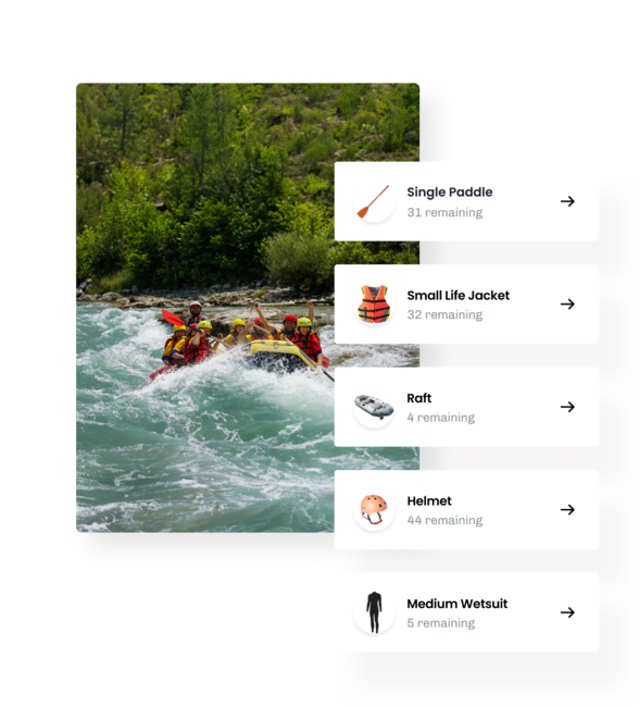 Illustration of the eola resource management tool for White Water Rafting Centres