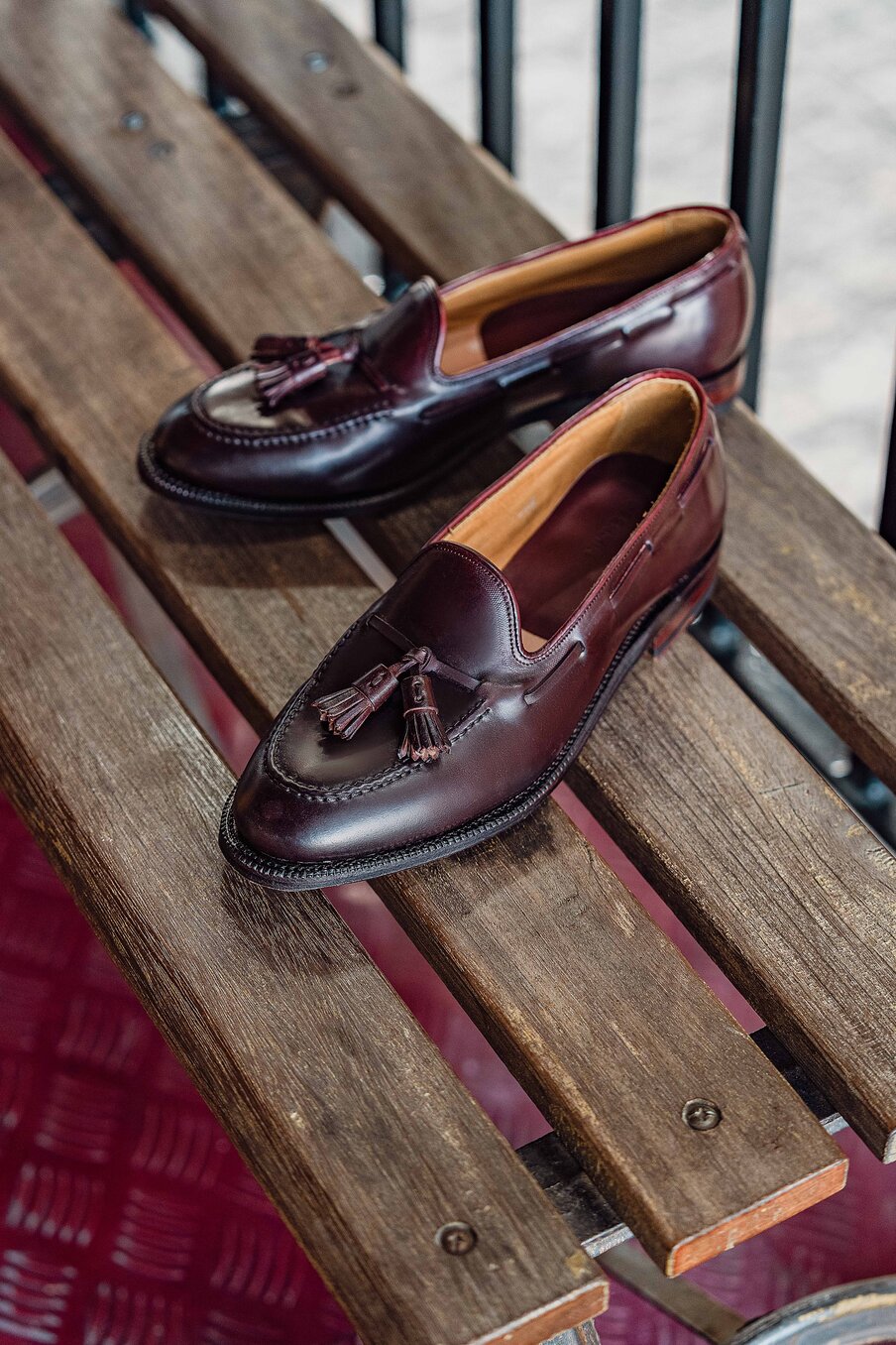 501035 - BURGUNDY HERITAGE SHELL CORDOVAN - E