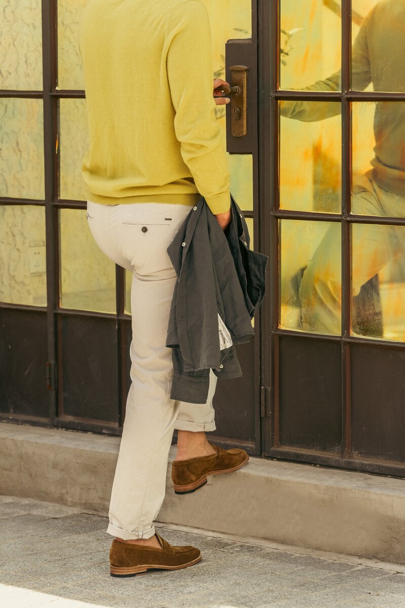 Unlined Classic Penny loafer in Atacama Suede