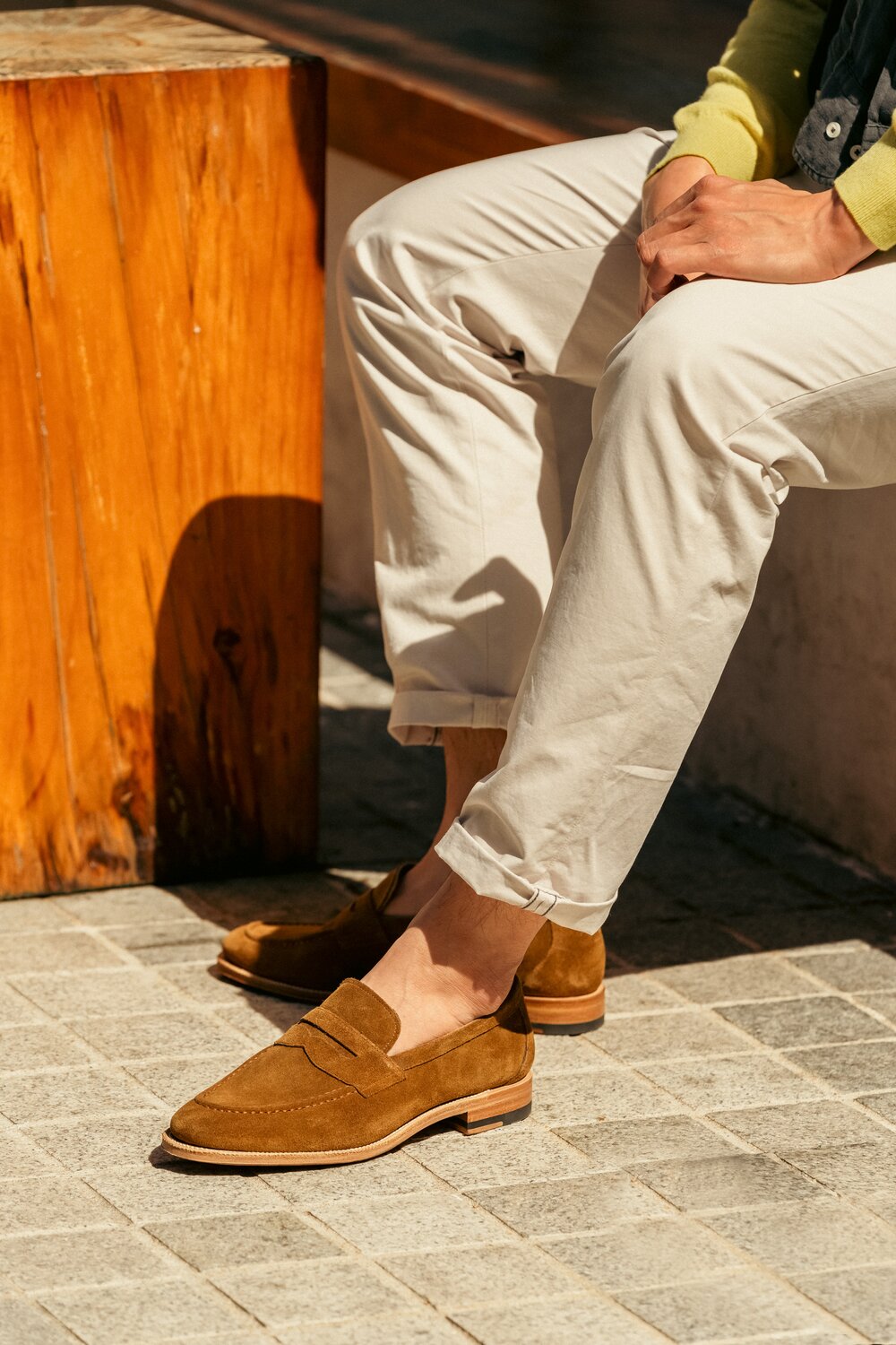 Unlined Classic Penny loafer in Atacama Suede