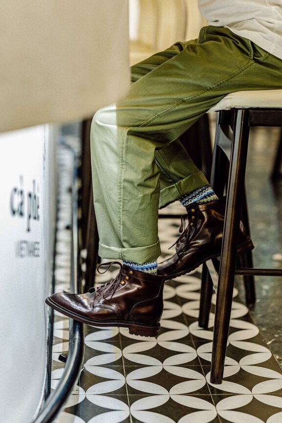 Burgundy Shell Cordovan Workboot