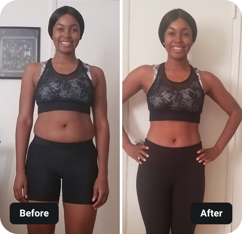 Barre Blend results before and after