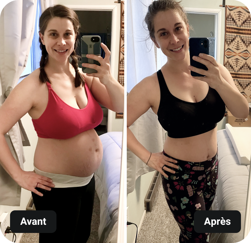 Pre & Post Natal Barre Blend results before and after