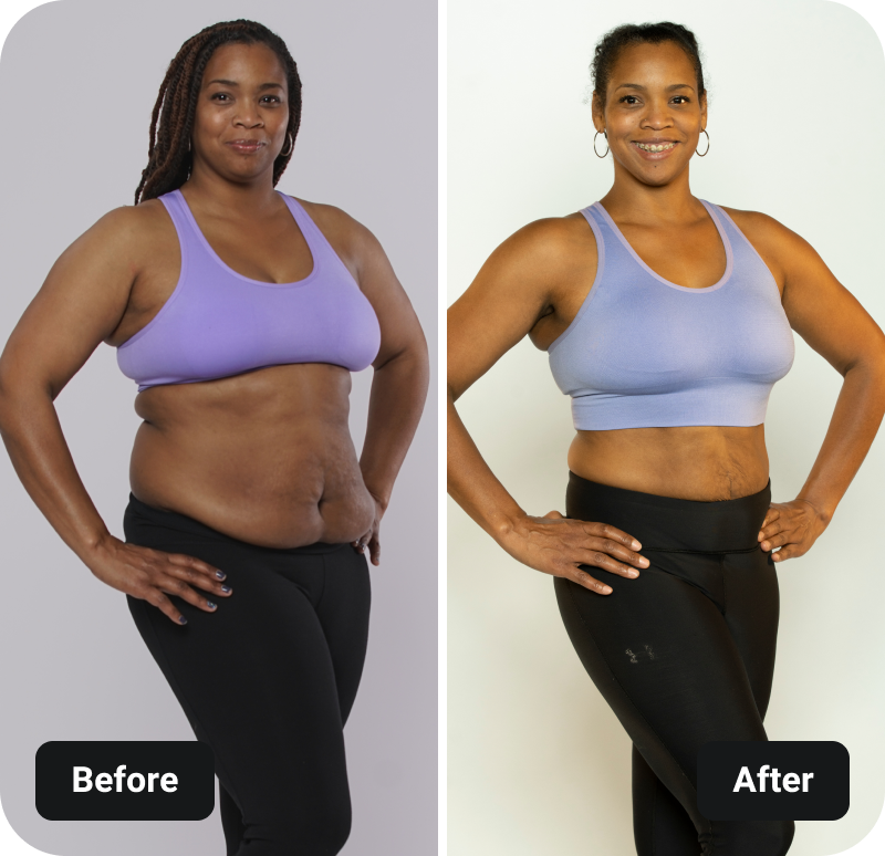 9 Week Control Freak results before and after
