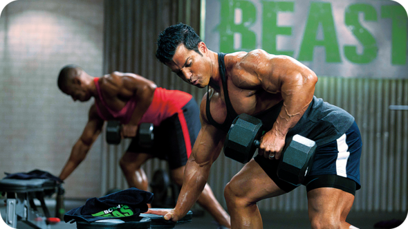 Sagi Kalev leading Body Beast workout program