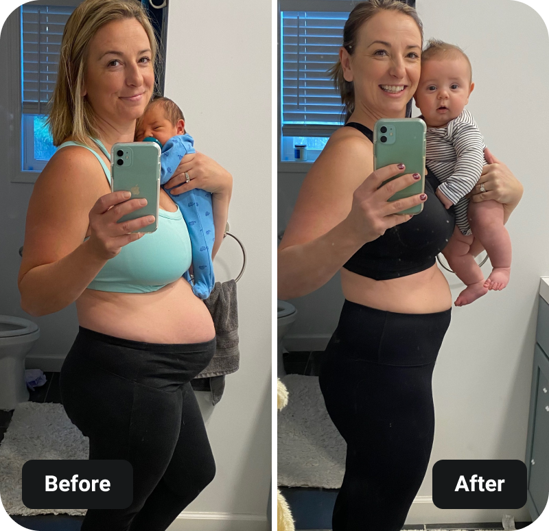 Pre & Post Natal Barre Blend results before and after