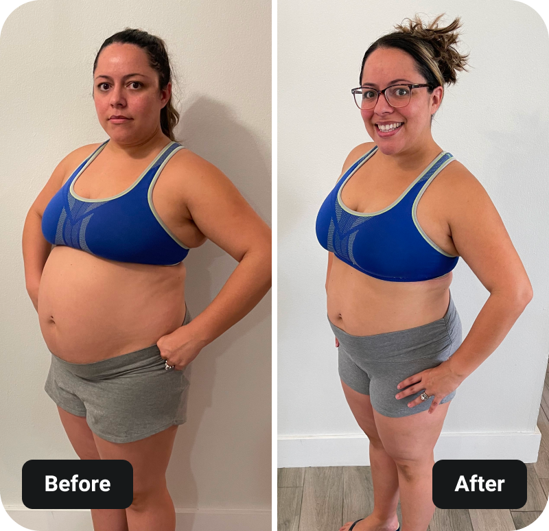 9 Week Control Freak results before and after