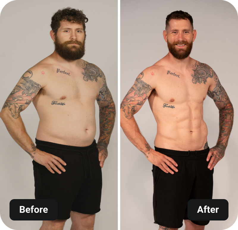 9 Week Control Freak results before and after