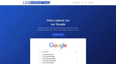 LexMarketing - French marketing automation and Google Ads campaign management platform for legal companies, solicitors, barristers