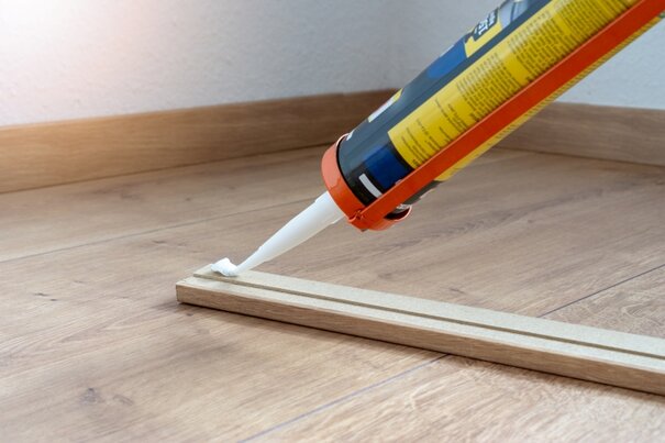 Glue on wood trim