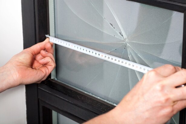 measuring broken window dimension