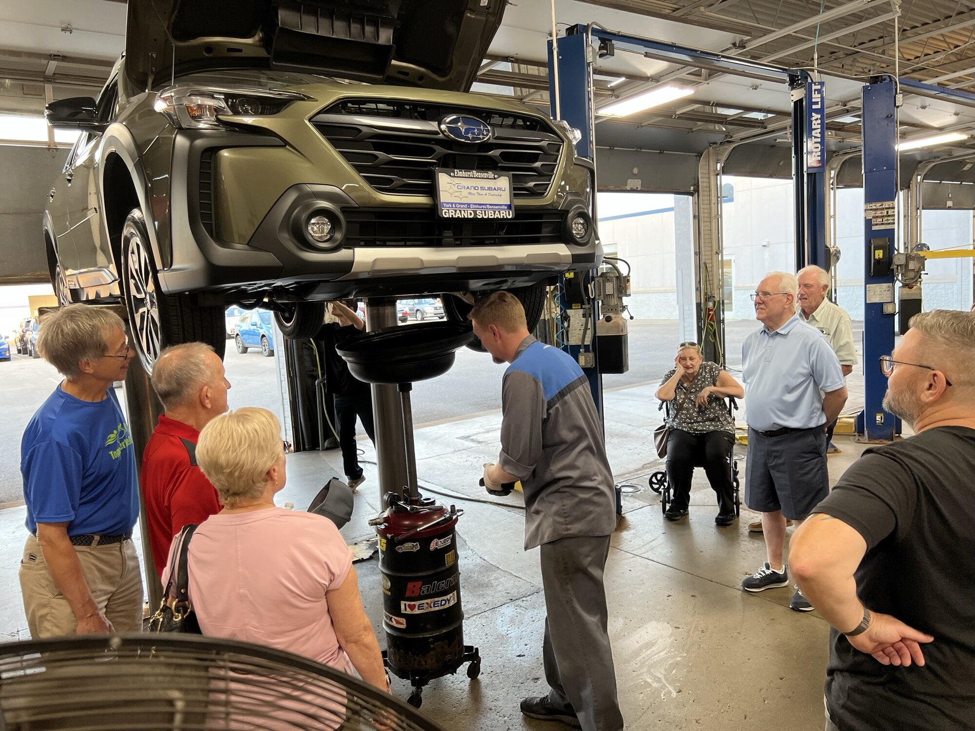 Subaru service demonstration